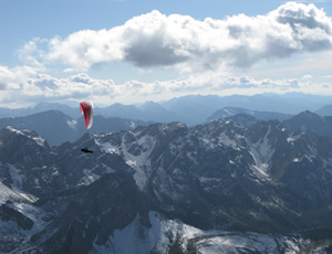 Parapendio in montagna 1